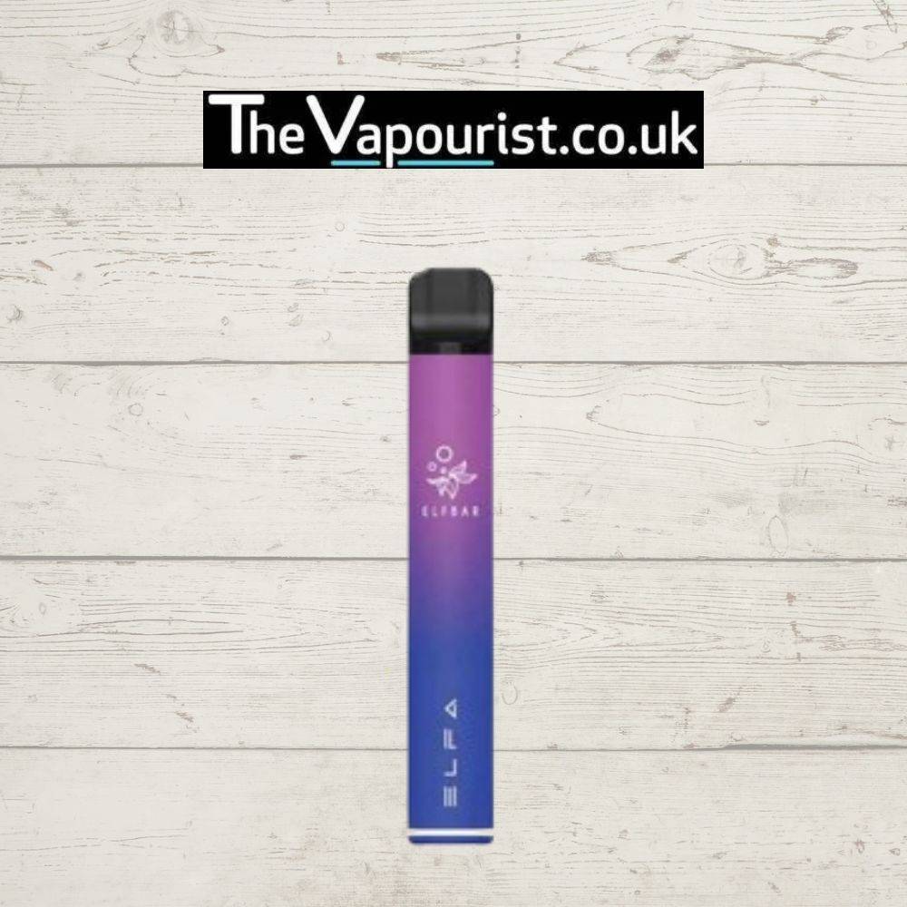 Purple-blue gradient ELFBAR ELFA Pod Kit sleek, rechargeable vape system combining eye-catching design with reliable vaping performance.