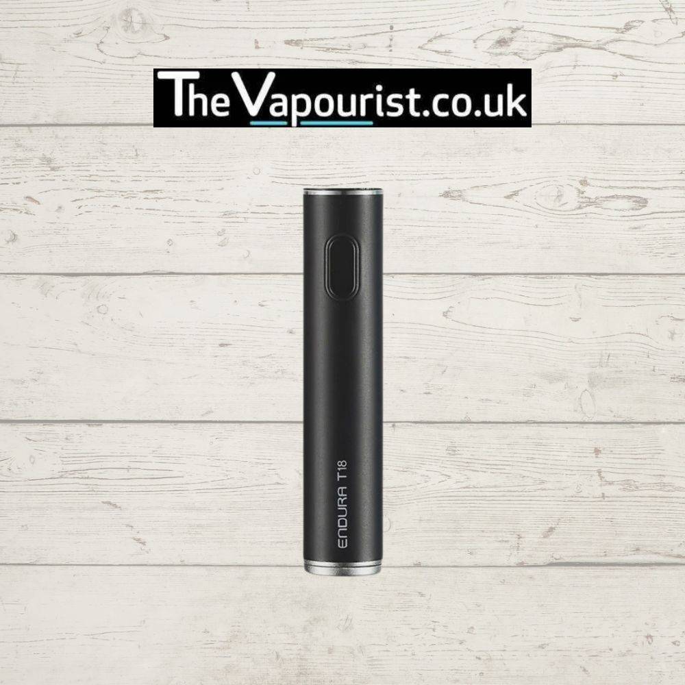 Innokin T18e Battery - Compact 1000mAh battery capacity in sleek black design, perfect for reliable MTL vape performance.