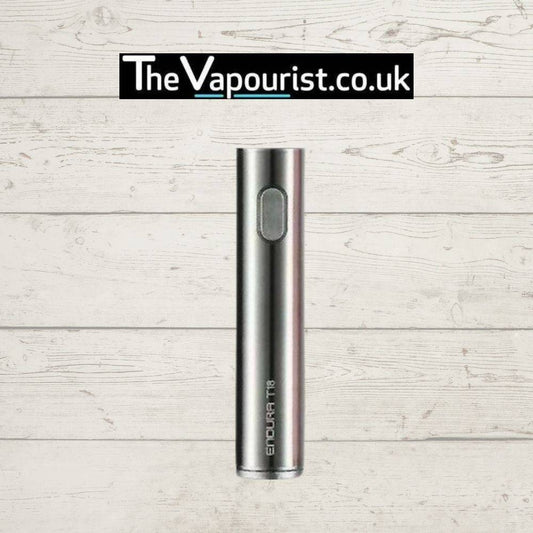 Innokin T18e Battery - Compact 1000mAh battery capacity in silver finish, ideal for MTL vaping with micro USB charging port.