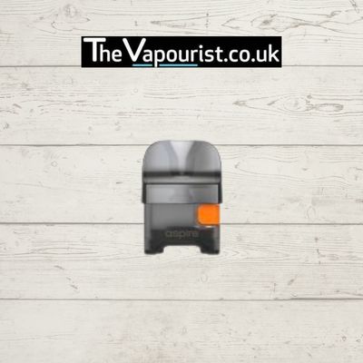Aspire Flexus Pro Pod 3ml replacement pod for Aspire Flexus Pro device, shown with transparent body and orange silicone plug. Ideal for vaping needs.