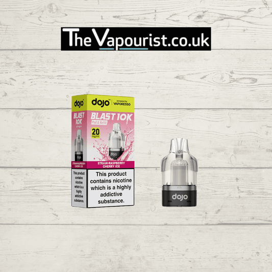 Vaporesso Dojo Blast 10k Pre Filled Pod Strawberry Raspberry Cherry Ice